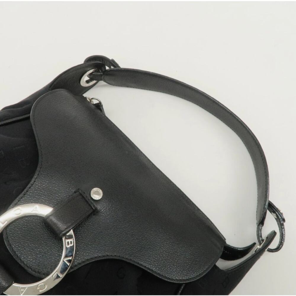 💎✨AUTHENTIC✨💎BVLGARI Logo Mani Black Handbag - Picture 5 of 15